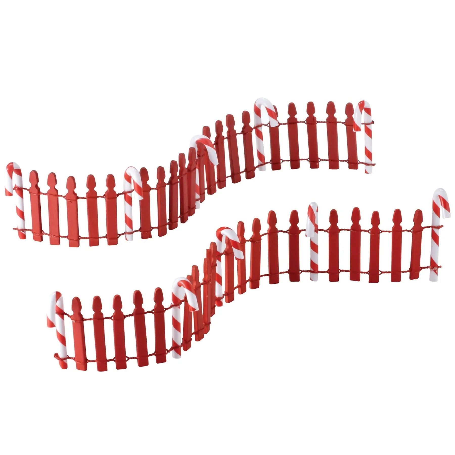 Department 56 Village Accessories>Peppermint Fence St/2