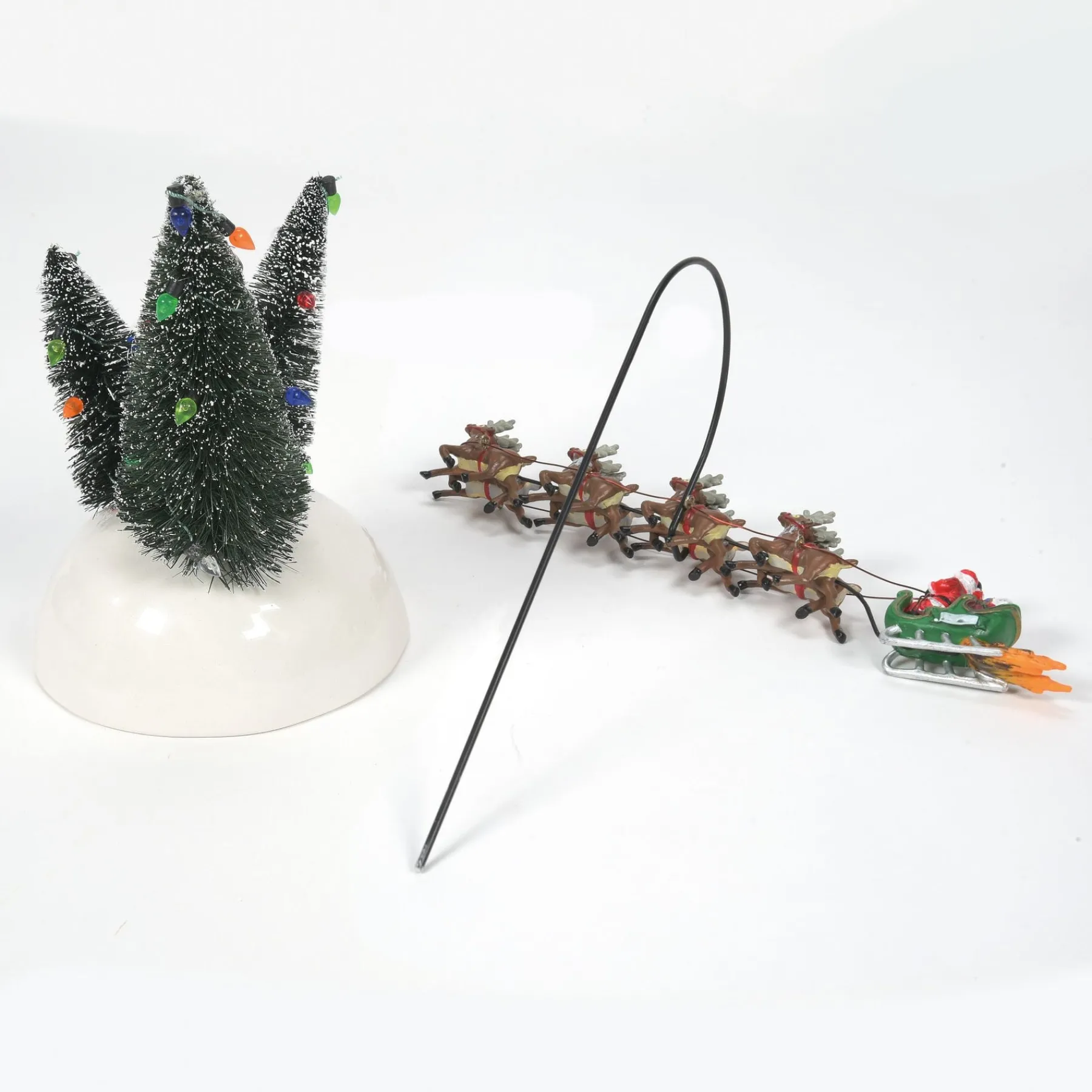 Department 56 The Original Snow Village>Animated Flaming Sleigh
