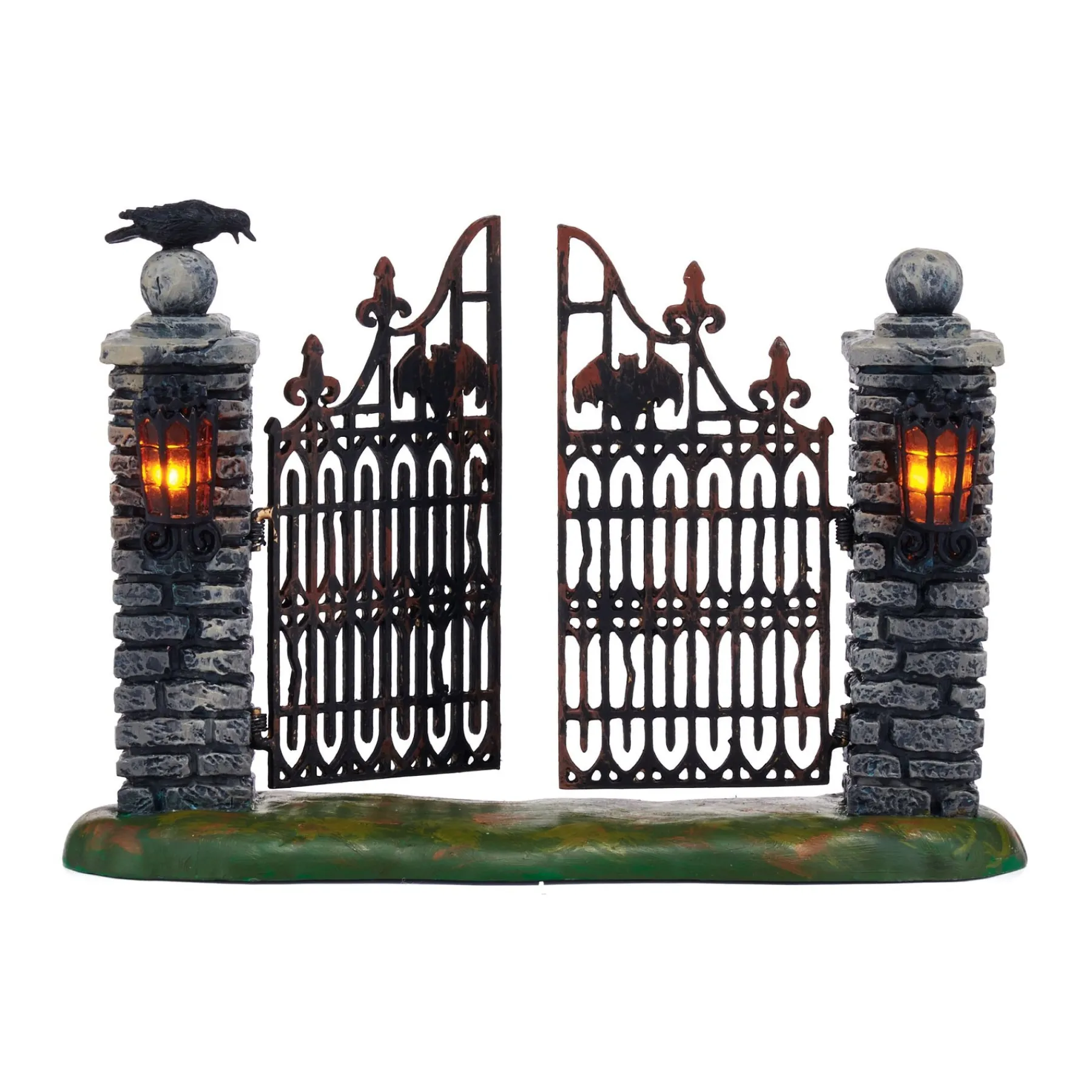 Department 56 Halloween Village Accessories>Spooky Wrought Iron Gate