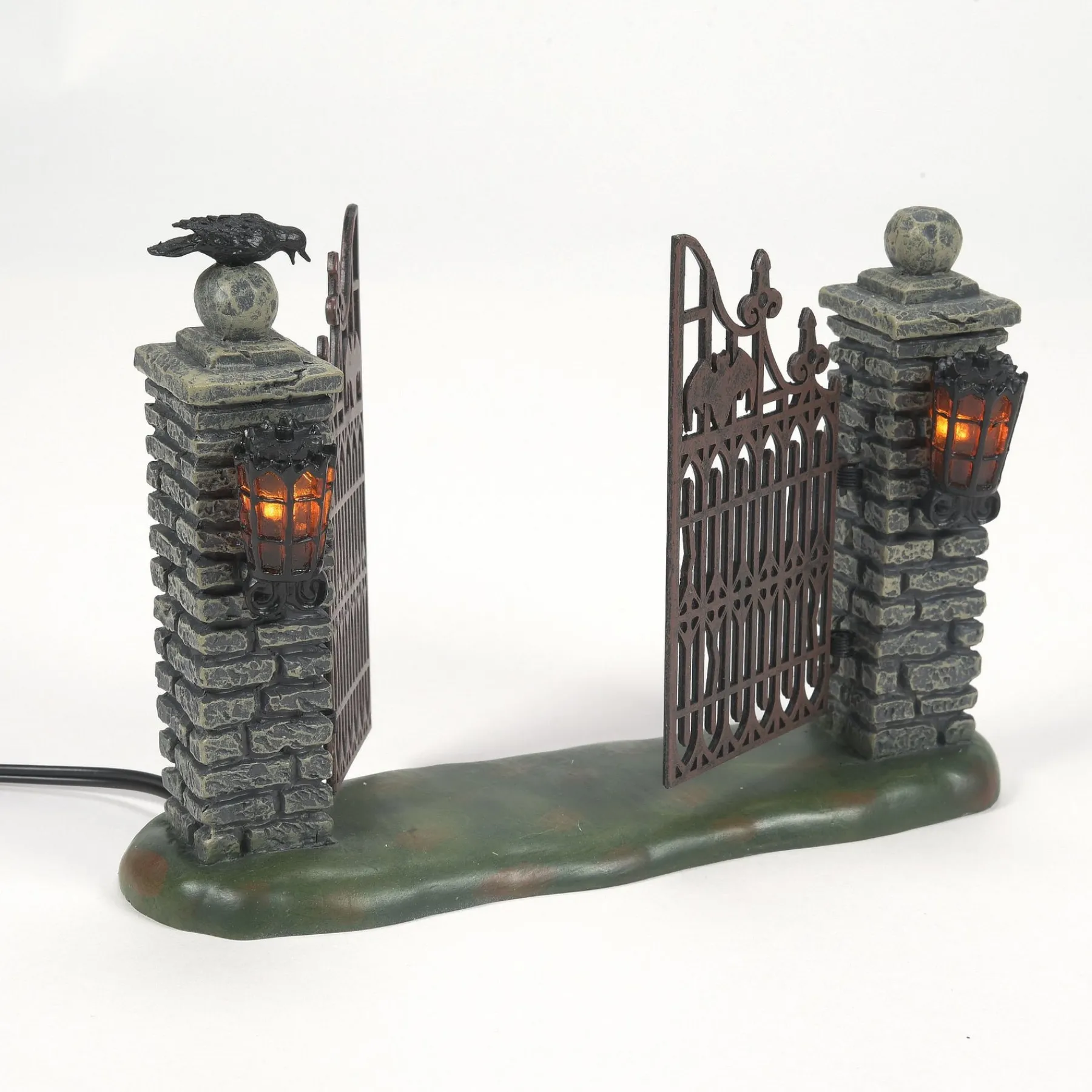 Department 56 Halloween Village Accessories>Spooky Wrought Iron Gate