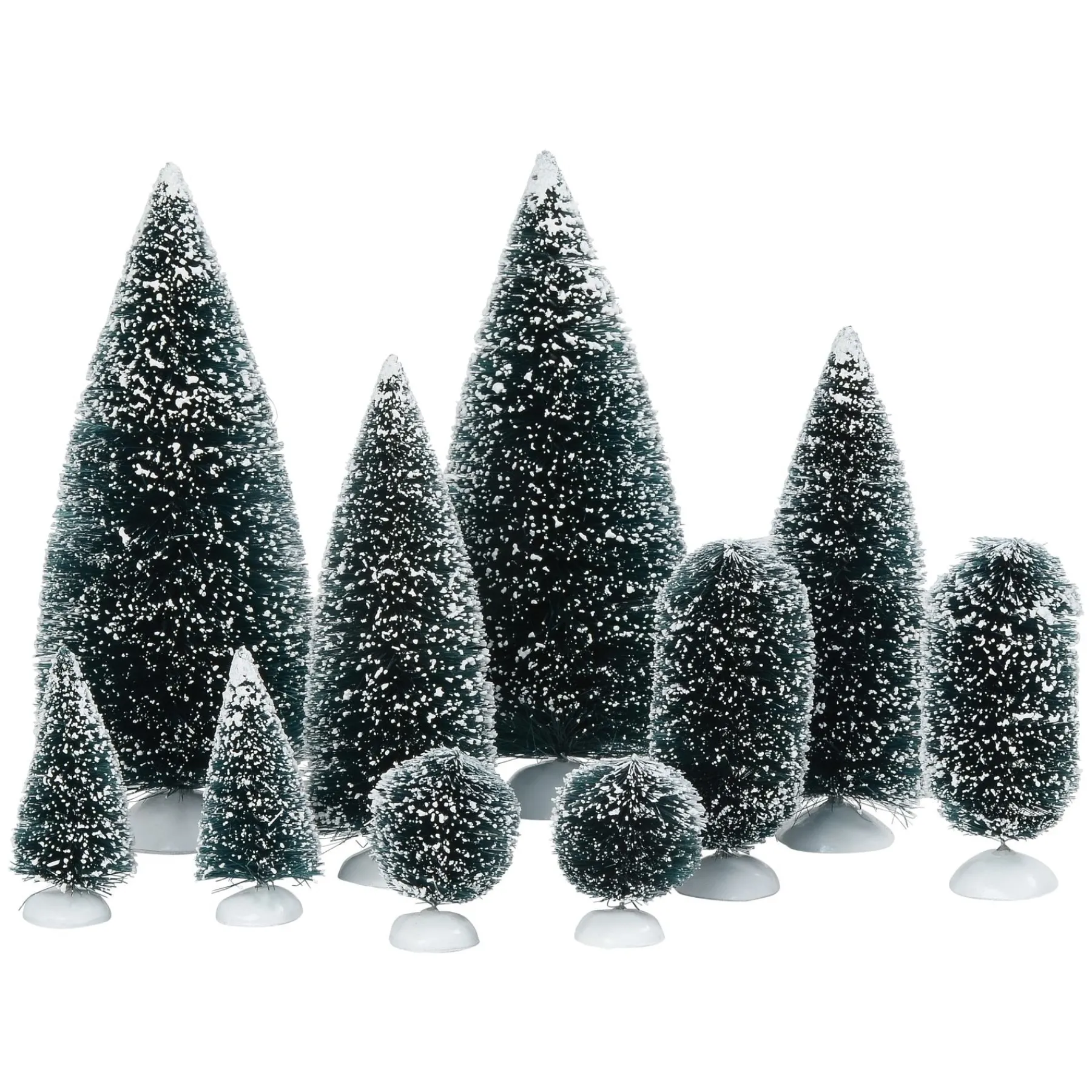 Department 56 Village Accessories>Bag-O-Frosted Topiaries, Small