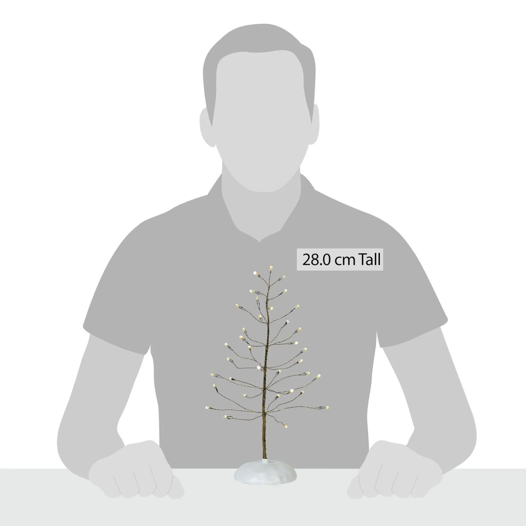 Department 56 Village Accessories>Winter Brite Tree White