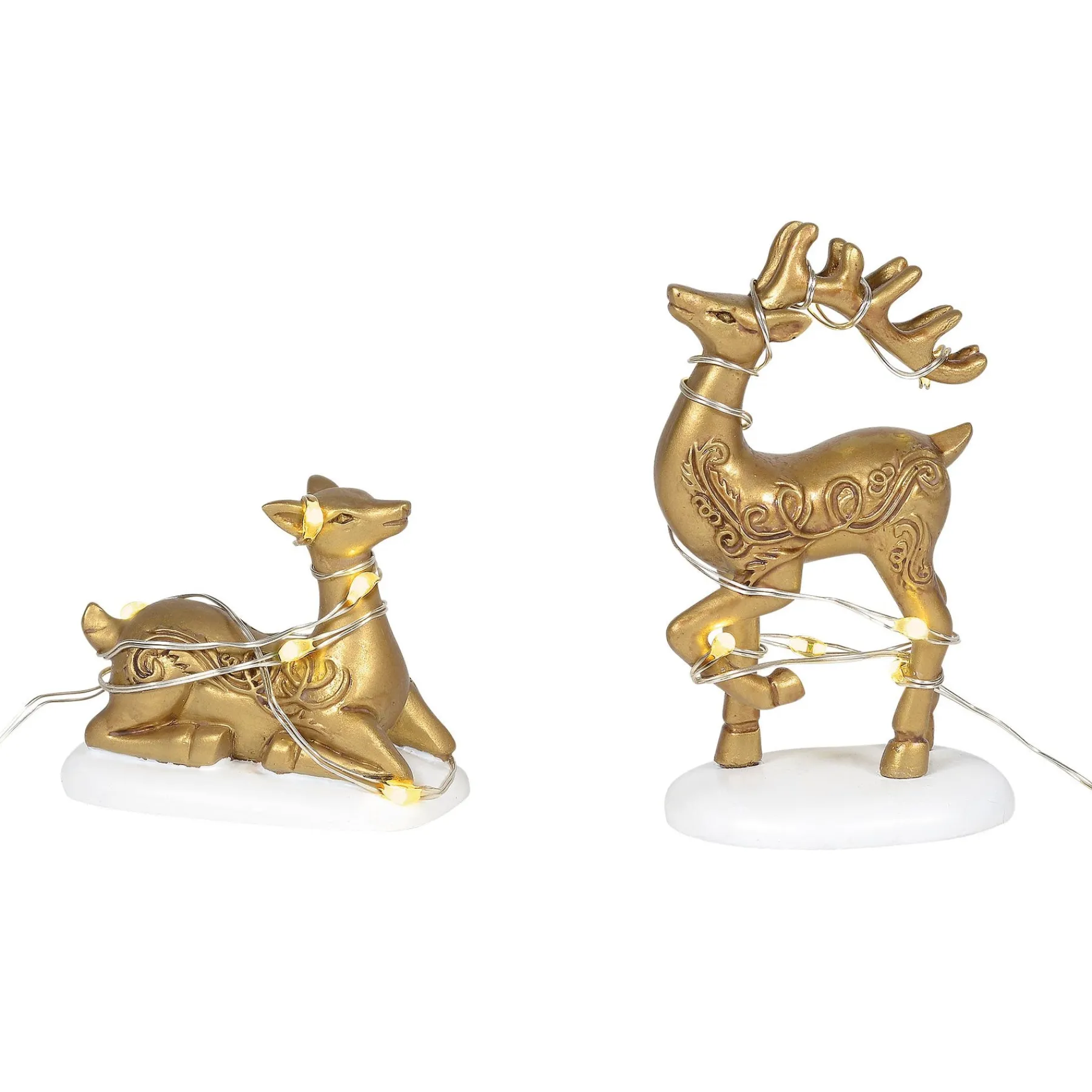 Department 56 Village Accessories>Lit Deer Yard Decor