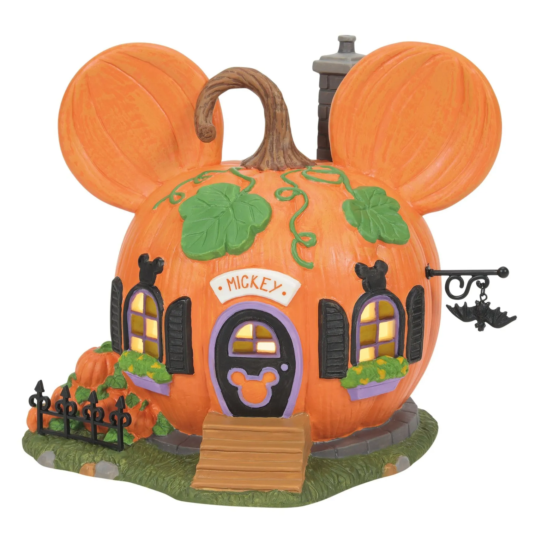 Department 56 Disney Village>Mickey's Pumpkintown House