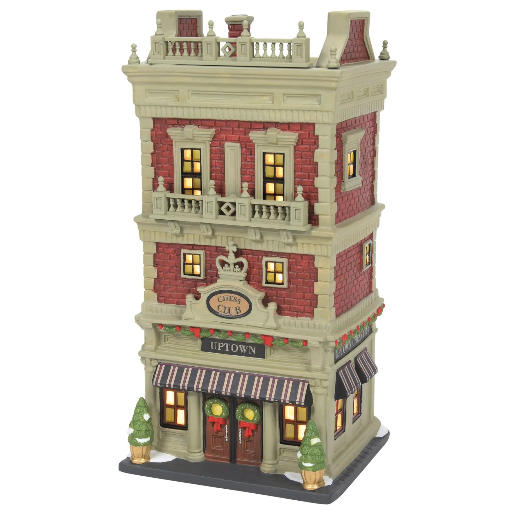 Department 56 Christmas In The City Series>Uptown Chess Club
