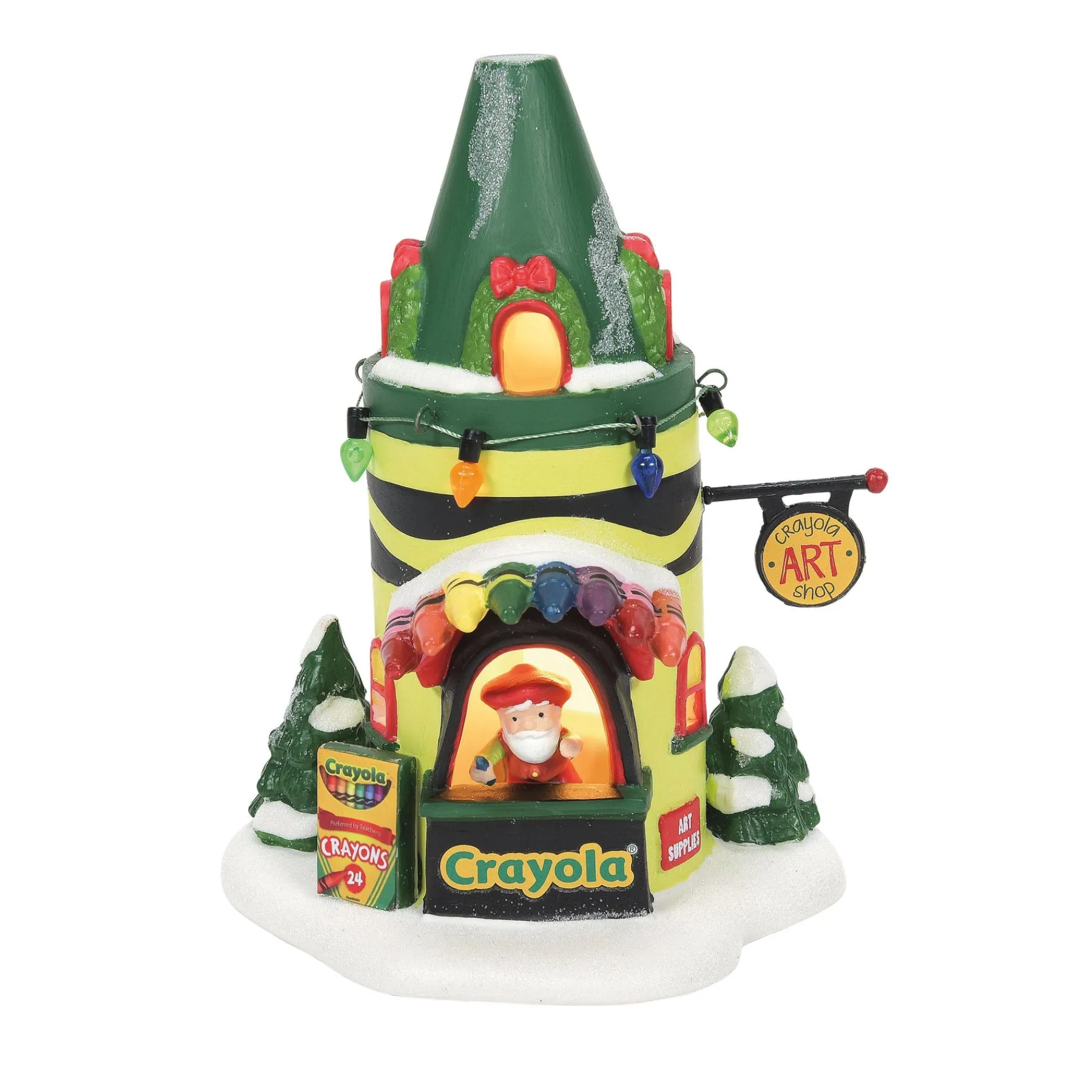 Department 56 North Pole Series>Crayola Art Center