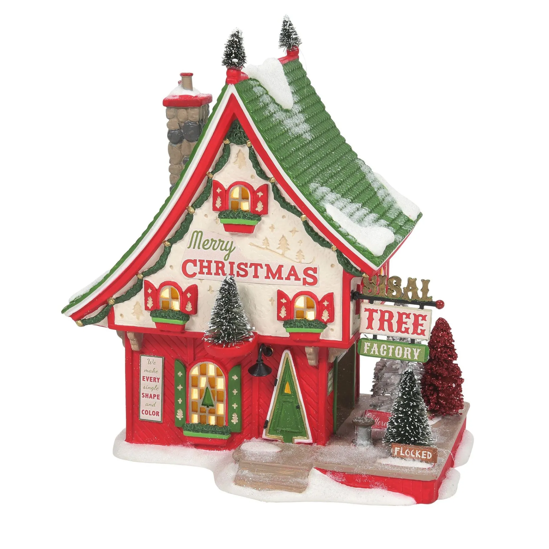 Department 56 North Pole Series>North Pole Sisal Tree Factory