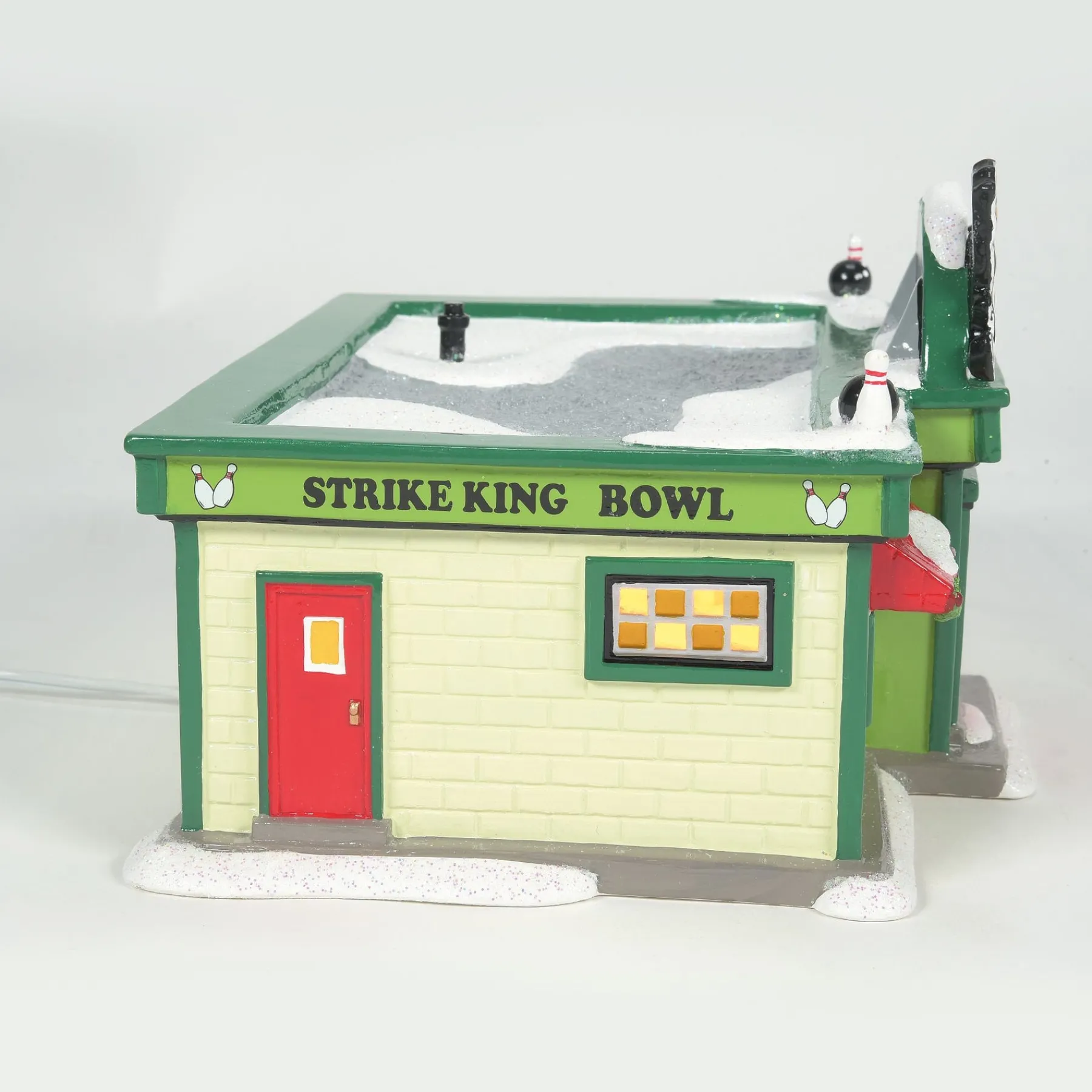 Department 56 Peanuts® Village>Strike King Bowling Alley