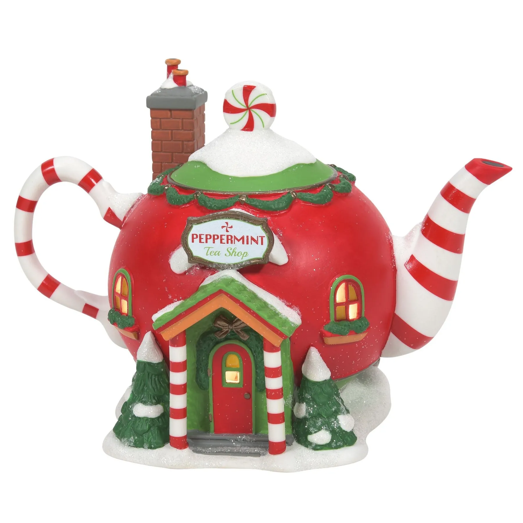 Department 56 North Pole Series>Peppermint Tea Shop