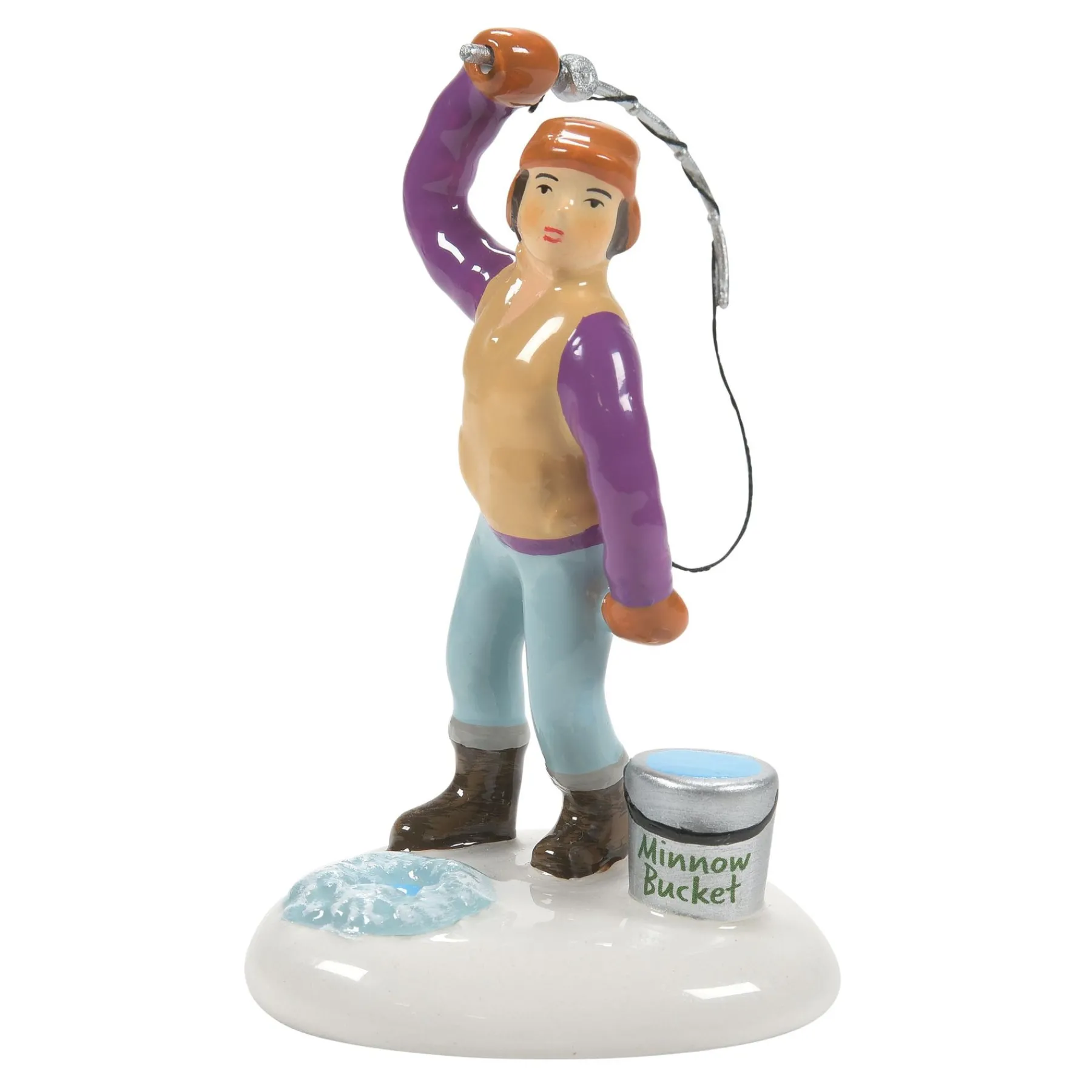 Department 56 The Original Snow Village>I May Hve Hooked A Big One