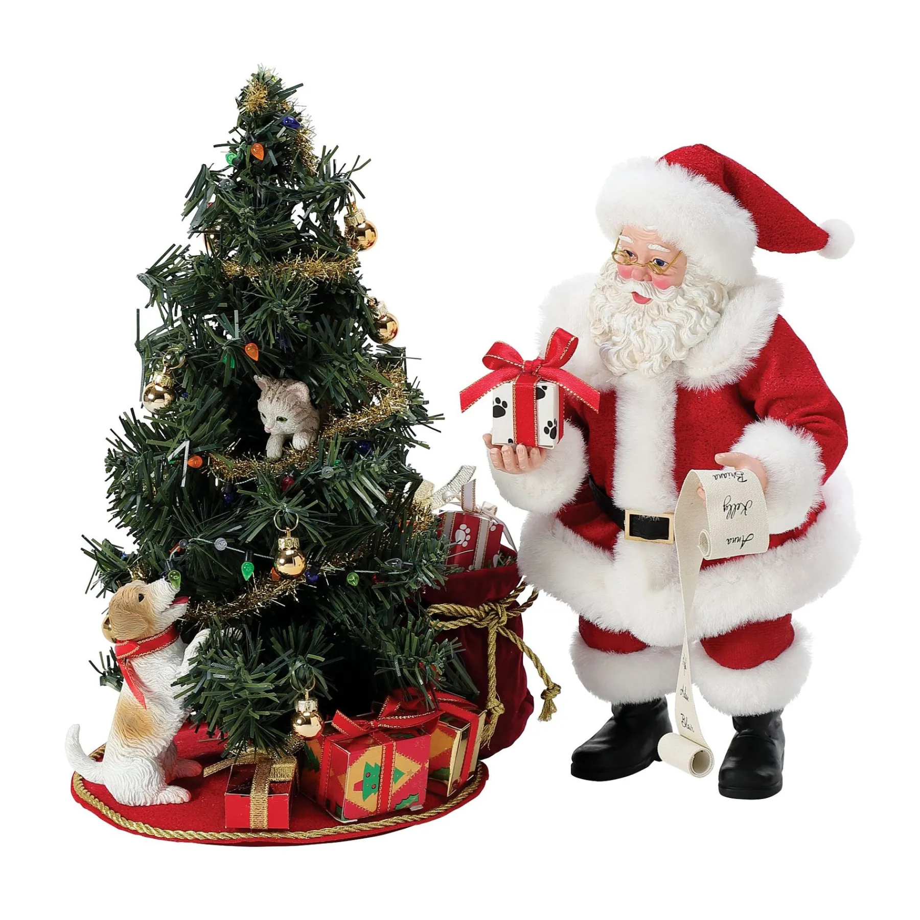 Department 56 Santa & His Pets>Barking Up the Tree