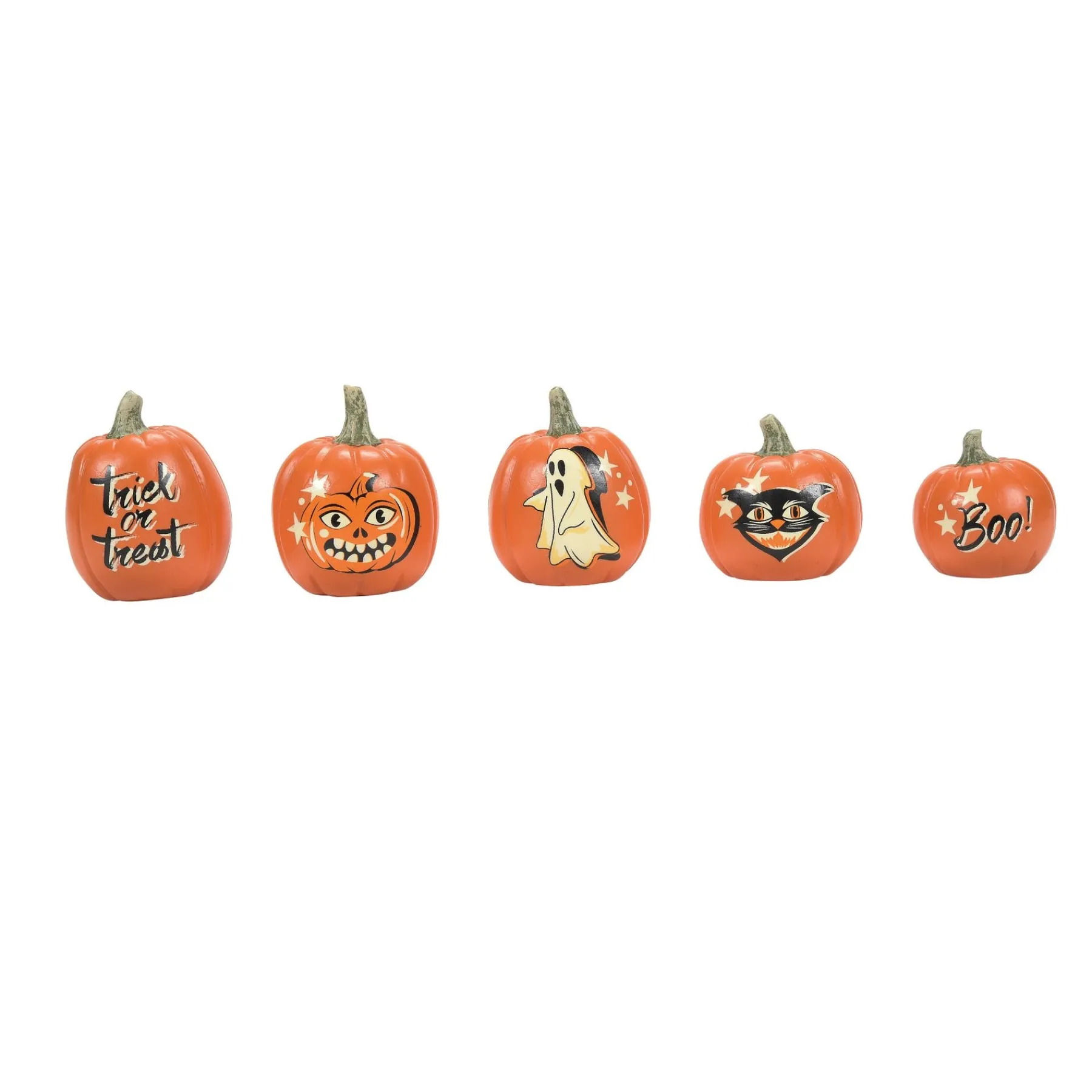 Department 56 Halloween Village Accessories>Vintage Pumpkins St/5