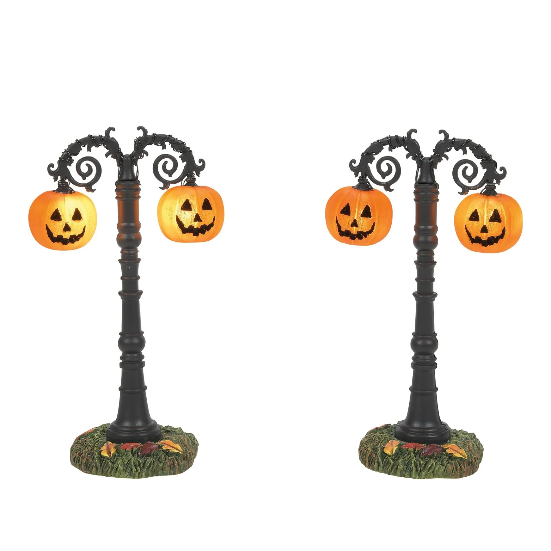 Department 56 Halloween Village Accessories>Hallows Eve Lit Street Lamps