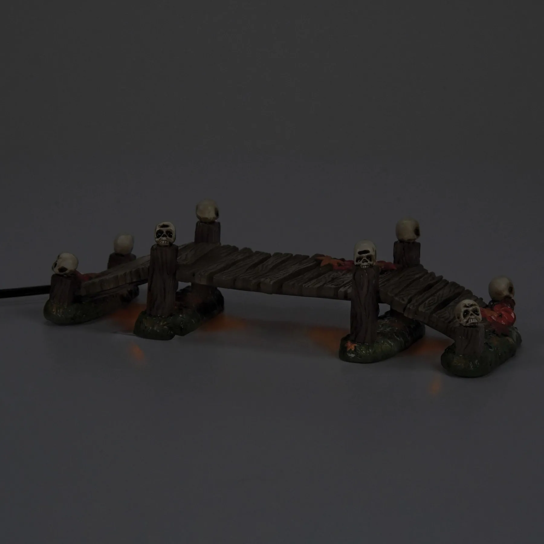 Department 56 Halloween Village Accessories>LIT Haunted Boardwalk Bridge