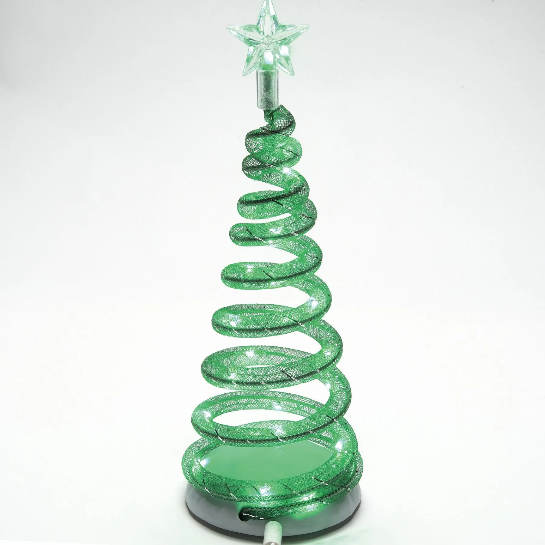Department 56 Village Accessories>Spiralight LED Tree Green